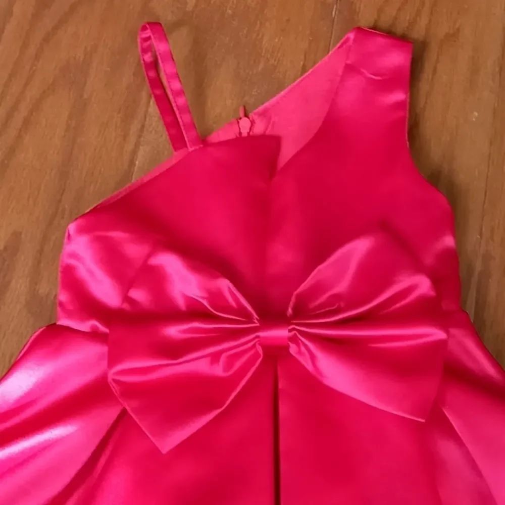 RED BOW PARTY DRESS - Picture 4 of 4